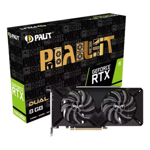 کارت گرافیک Palit 2060 SUPER با گارانتی 1 ساله شرکتی Palit GeForce RTX 2060 SUPER DUAL 8GB GDDR6