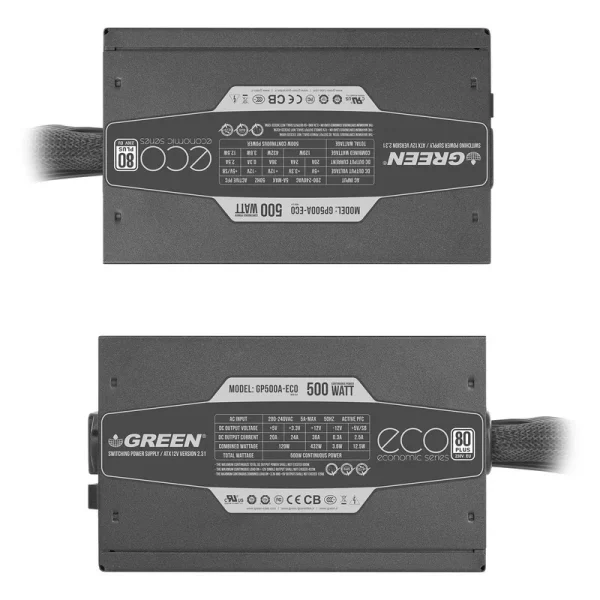 پاور کامپیوتر GP500A-ECO گرین Green GP500A-ECO Power Supply
